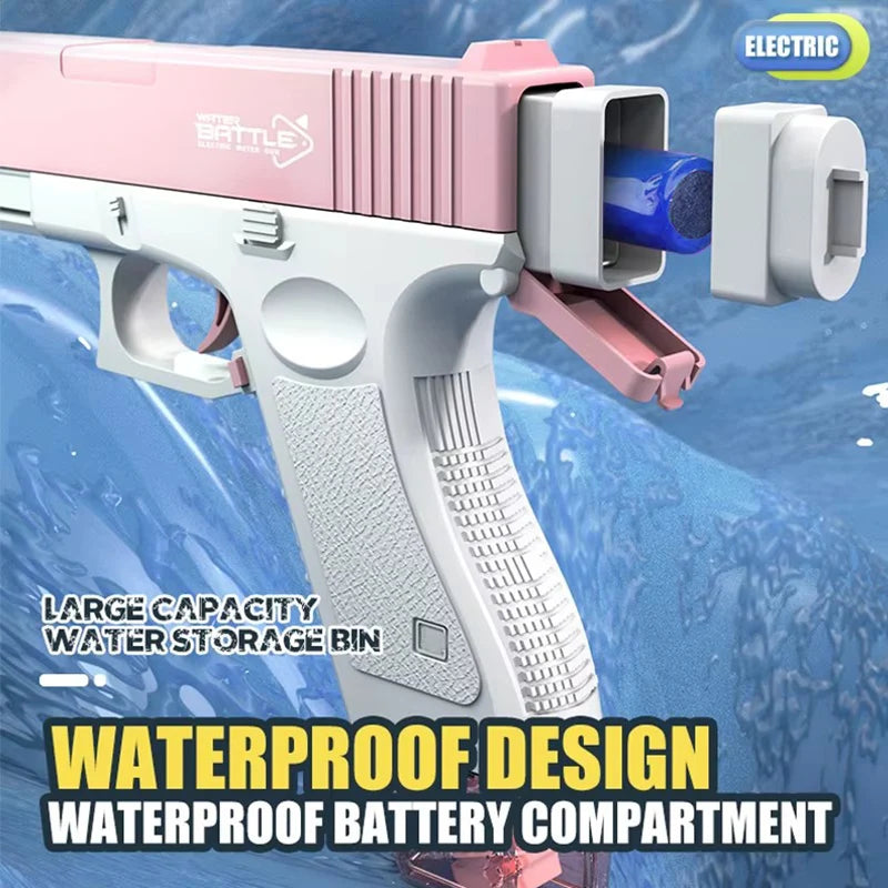 Soak'd™ Full-Auto Electric Water Gun Pistol – Summer Toy for All Ages